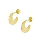APHRODITE SHELL HOOPS GOLD