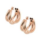 TRIPLE HOOPS MEDIUM ROSE