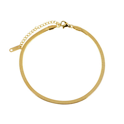 SNAKE CHAIN ANKLET GOLD