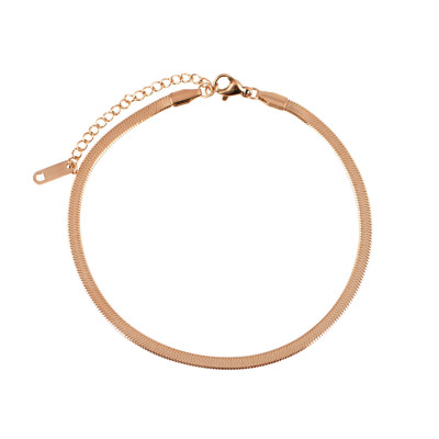SNAKE CHAIN ANKLET ROSE