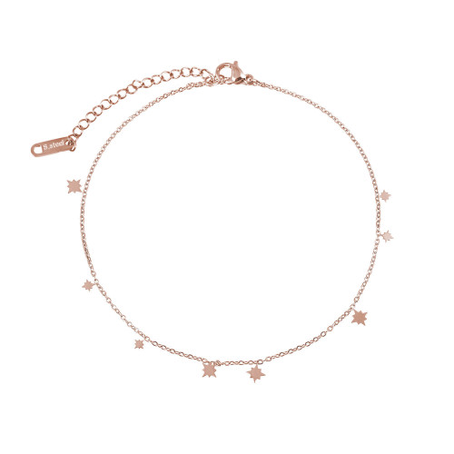 FALLING STARS ANKLET ROSE