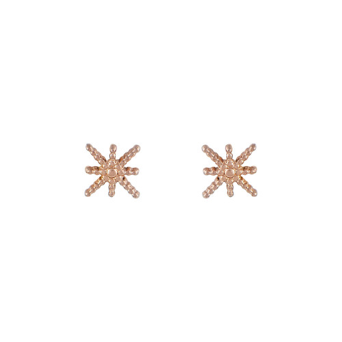 SNOWFLAKE STUD ROSE SNOWFLAKE STUD ROSE