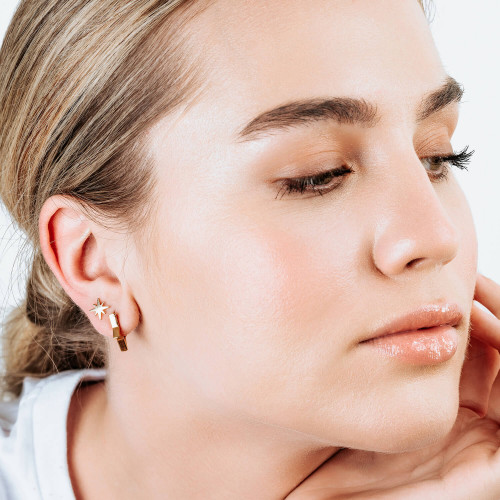 STAR HOOPS GOLD STAR HOOPS GOLD