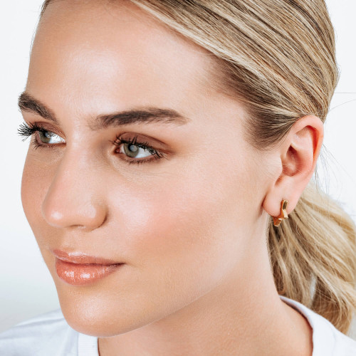 STAR HOOPS ROSE STAR HOOPS ROSE