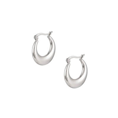 LYRA HOOPS SILVER
