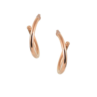 DO THE TWIST HOOPS ROSE