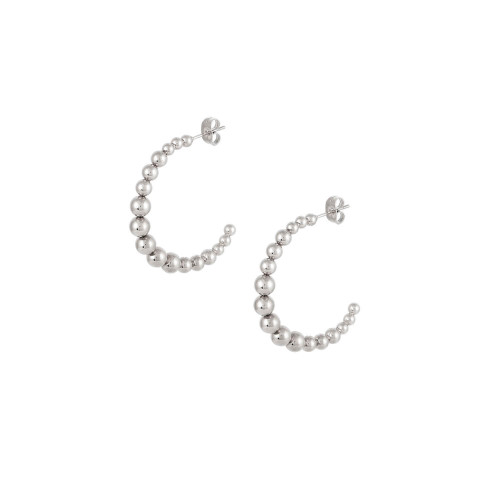 BUBBLY HOOPS SILVER