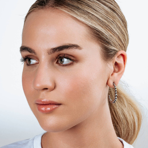 BUBBLY HOOPS SILVER