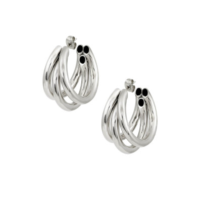 TRIPLE HOOPS SMALL SILVER