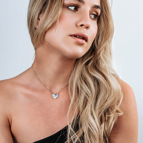 MARBLE HEART PENDANT
