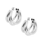 TRIPLE HOOPS MEDIUM SILVER
