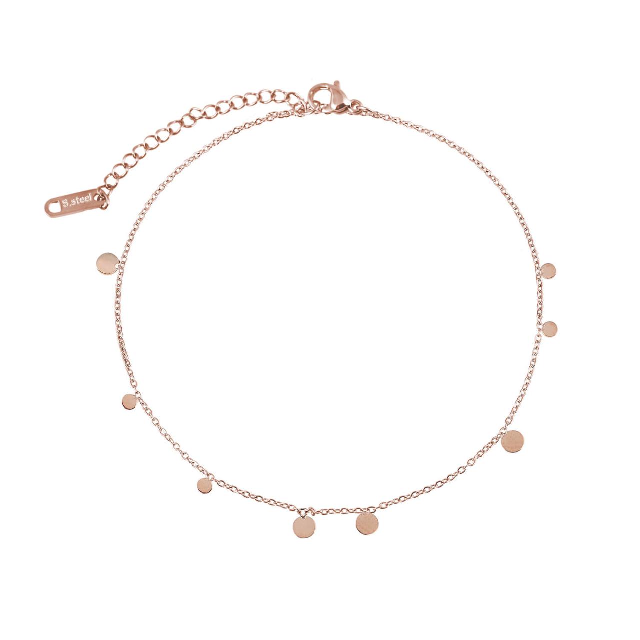 SMALL DOTS ANKLET ROSE