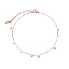 FALLING STARS ANKLET ROSE